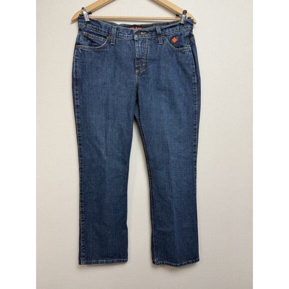 Wrangler Denim - Wrangler FR Blue Jeans Women’s Sz 11 34x30 Flame Resistant Straight Leg